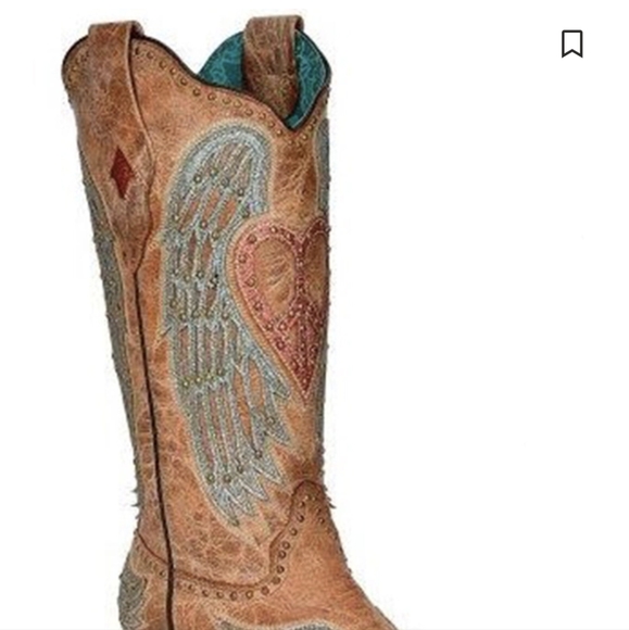 Corral Vintage Hearts and Wings Boots . - Picture 7 of 8